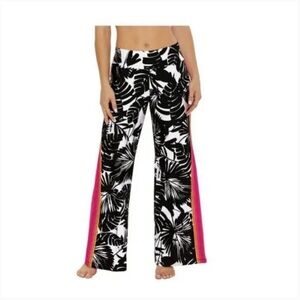 NWT Trina Turk Lennox Beach Pants Wide Slit Leg Swimsuit Cover Up Pants XL